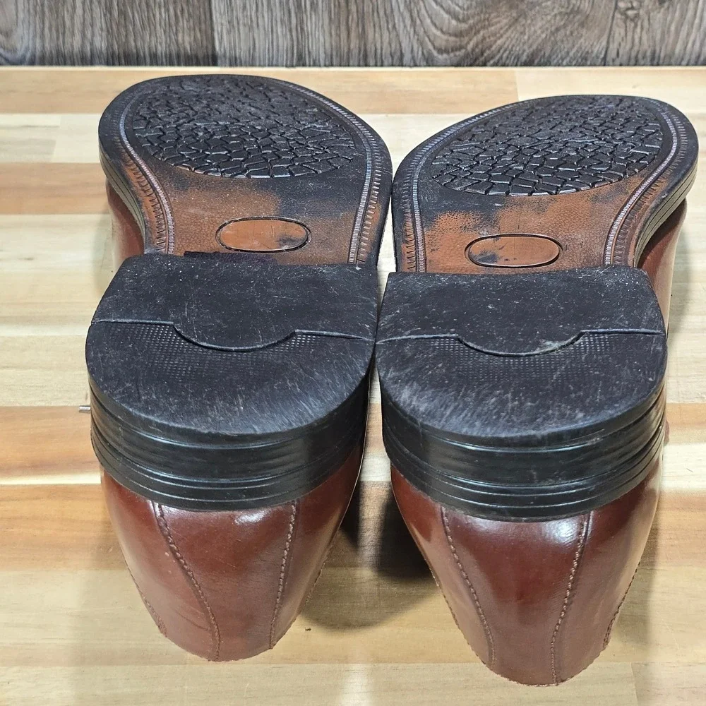 Giorgio‎ Brutini Cap Toe Derby Oxfords Size 10 M Brown Leather Dress Shoes